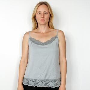 2/$30 White House Black Market Gray Cami XL #A0038